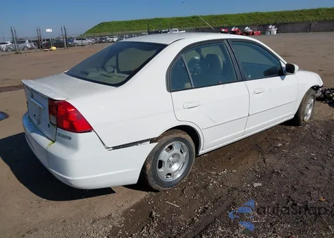 2003 Honda Civic Hybrid из США, поврежденный, VIN JHMES96663S026772